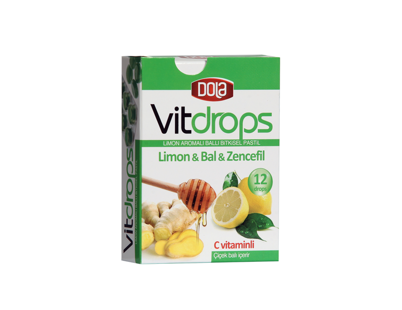 Dola Vitdrops Limon & Bal 30 Gr. Boğaz pastili