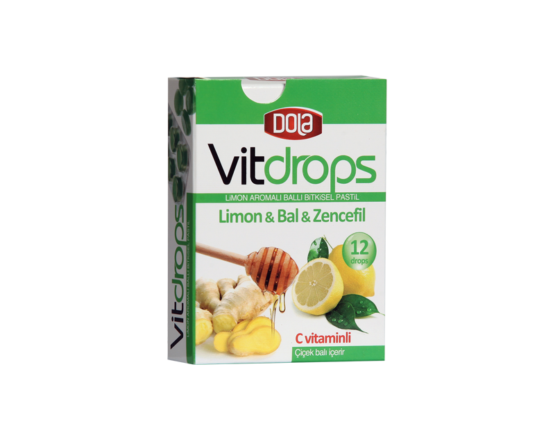 Dola Vitdrops Limon & Bal 30 Gr. Boğaz pastili