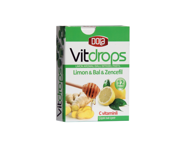 Dola Vitdrops Limon & Bal 30 Gr. Boğaz pastili