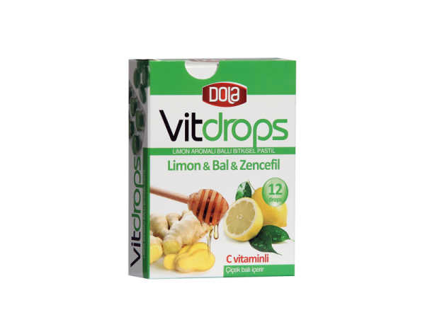 Dola Vitdrops Limon & Bal 30 Gr. Boğaz pastili
