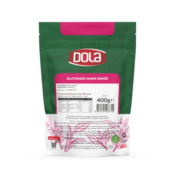Dola Glutensiz Mısır İrmiği 400 g