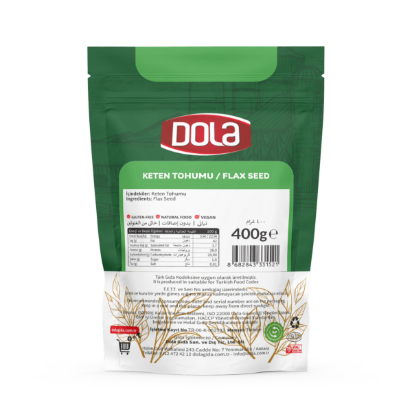 Dola Keten Tohumu 400 Gr Glutensiz