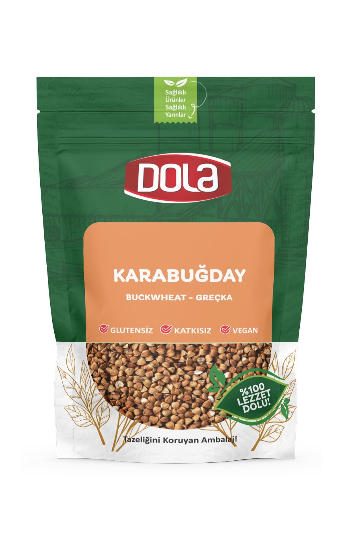 Dola Glutensiz Karabuğday Tane 400 g Kavrulmuş Greçka