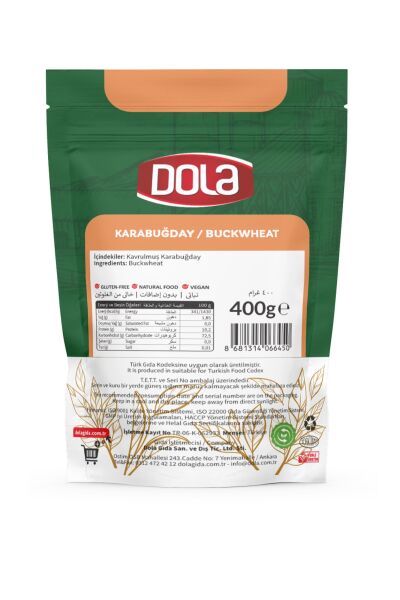 Dola Glutensiz Karabuğday Tane 400 g Kavrulmuş Greçka