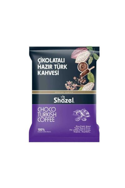 Shazel Çikolatalı Hazır Türk Kahvesi 100 gr 16 Paket