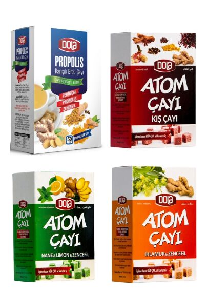 Dola 6'lı Atom Çay ve Pastil Seti