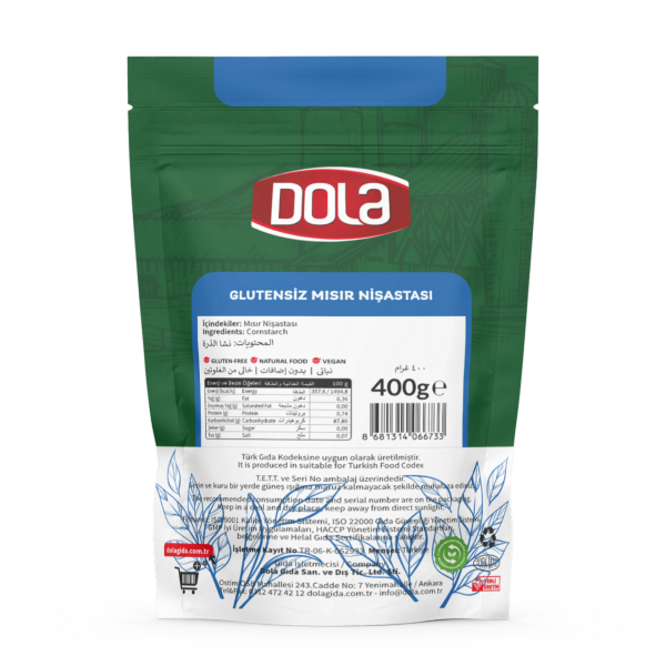 Dola Glutensiz Mısır Nişastası 400 gr