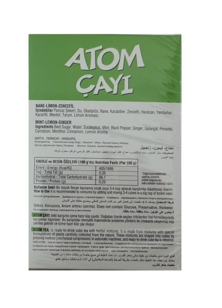 Dola Atom Çayı Nane Limon Zencefil 135 g 4 adet