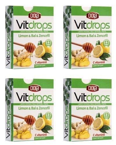 Dola Vitdrops Limon & Bal 30 Gr 4 adet