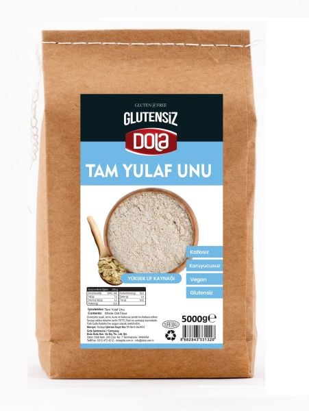 Dola Glutensiz Tam Yulaf Unu 5 Kg