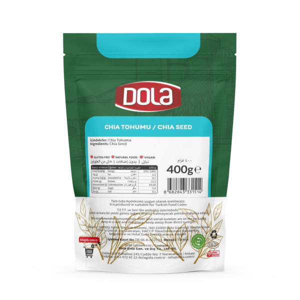 Dola Glutensiz Chia Tohumu 400g X 4 adet
