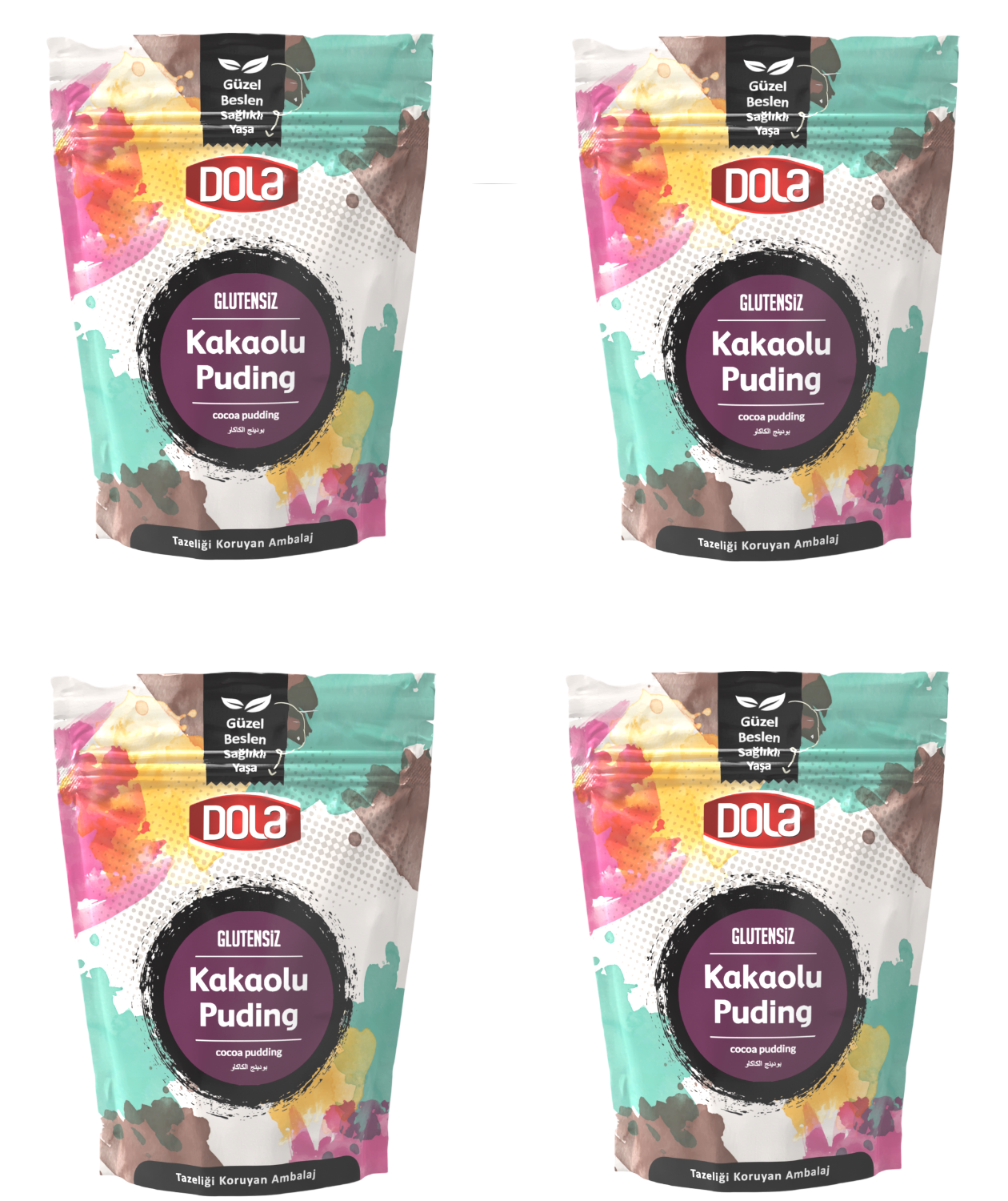 Dola Glutensiz Kakaolu Puding 100 gr 4 Adet
