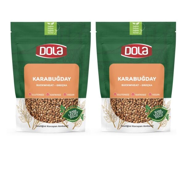 Dola Glutensiz Karabuğday Tane 400 g 2 Adet Kavrulmuş Greçka