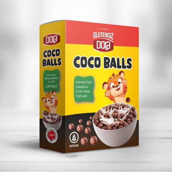 Dola Glutensiz Coco Balls Çikolatalı Çıtır Tahıl Topları 300 gr Gluten Free