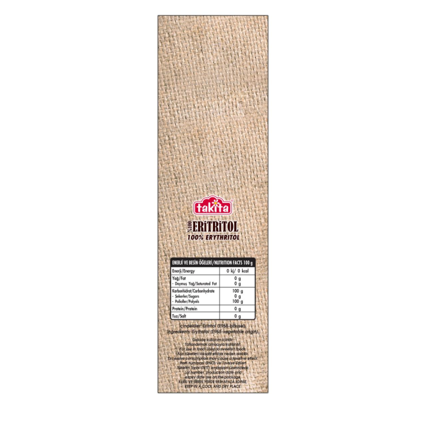 Takita %100 Eritritol Bazlı Sofralık Tatlandırıcı 400 gr %100 Erythritol