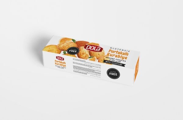 Dola Glutensiz Portakallı ve Tahinli Kurabiye 85 gr X 2 Adet