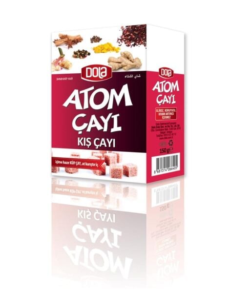 Dola Atom Çay 3 lü Paket Nane Limon Zencefil & Kış Çayı & Ihlamur Zencefil