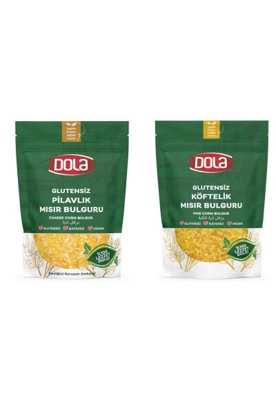 Dola Glutensiz Köftelik ve Pilavlık Mısır Bulguru 2'li Paket 400 gr