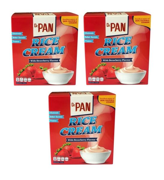 Dr. Pan Rice Cream Çilekli 400 gr 3 Adet