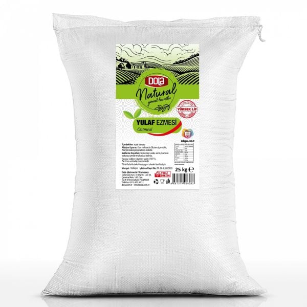 Dola Katkısız Natural Yulaf Ezmesi 25 kg