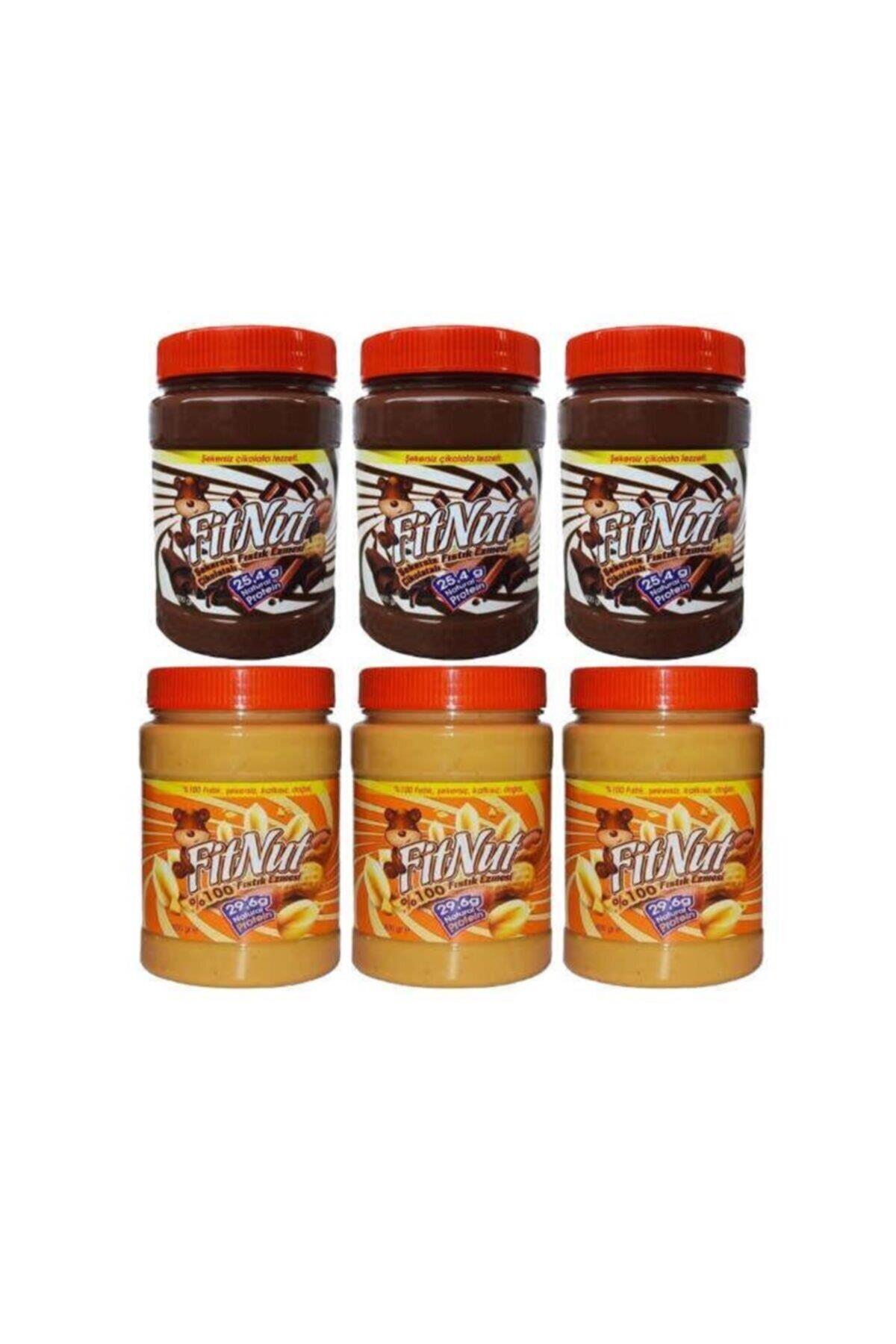Fıstık Ezmesi Karma Paket 800 Gr X 6 Adet (3 Sade-3 Çikolatalı)