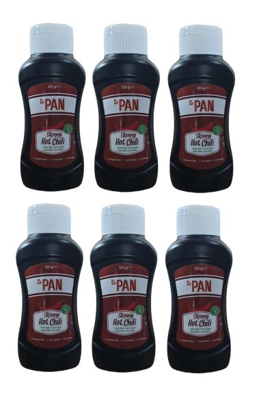 Dr. Pan Hot Chili Sos 525 gr 6 Adet Düşük Kalorili Acı Biber Sosu