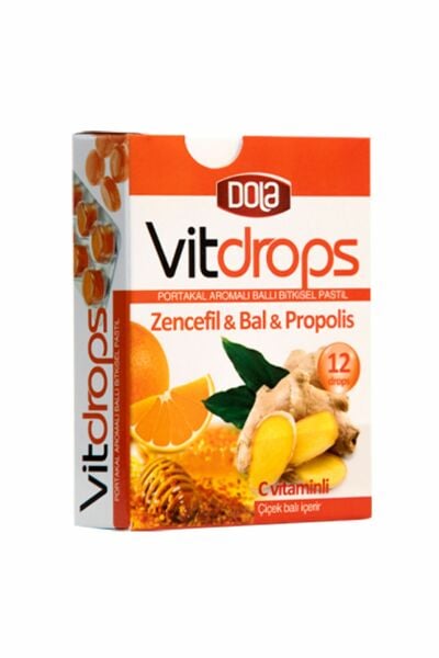 Vitdrops Boğaz Pastili & Nar Çay Paketi 4'lü Set