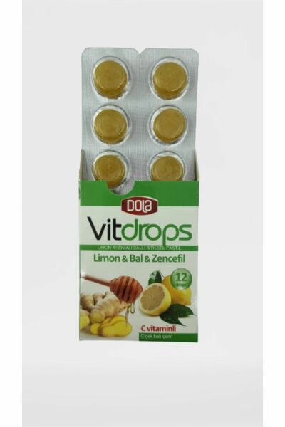 Vitdrops Boğaz Pastili & Nar Çay Paketi 4'lü Set