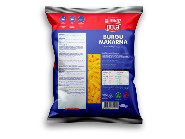 Dola Glutensiz Burgu Makarna 400 gr