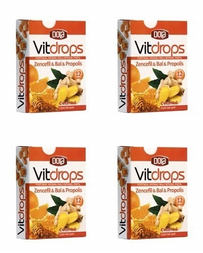 Dola Vitdrops Boğaz Pastili Zencefil Bal 4 adet