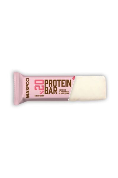 Waspco Çilek Aromalı Yüksek Proteinli Bar 40 gr