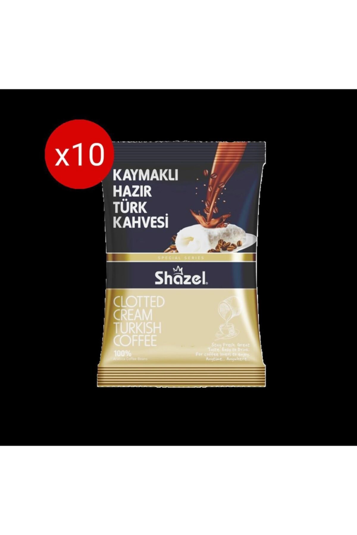 Kaymaklı Hazır Türk Kahvesi- 100gr. (100g X 10 Adet)