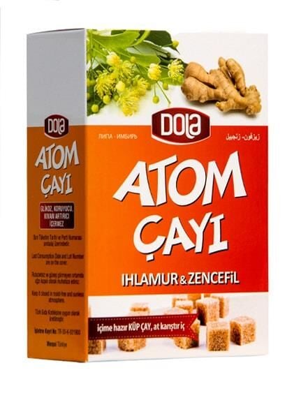 Dola Vitdrops Boğaz Pastili & Atom Çay Paketi 4'lü Set