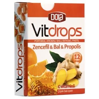 Dola Vitdrops Boğaz Pastili & Atom Çay Paketi 4'lü Set