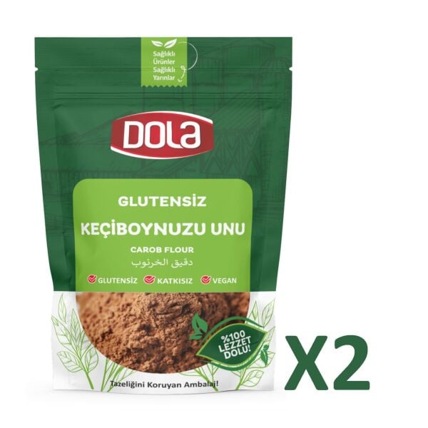 Dola Glutensiz Keçiboynuzu Unu 400 gr 2 Adet