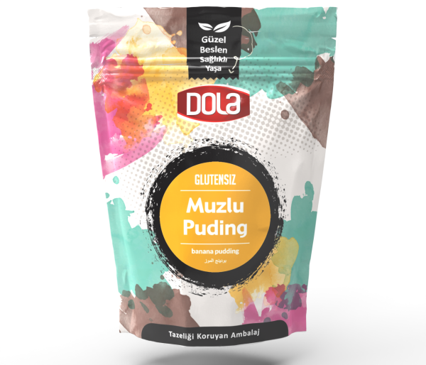 Dola Glutensiz Çilekli Ve Muzlu Puding 2'li Set 100 gr X 2 Adet