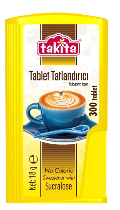 Takita Tablet Tatlandırıcı 300 Tablet Kalorisiz