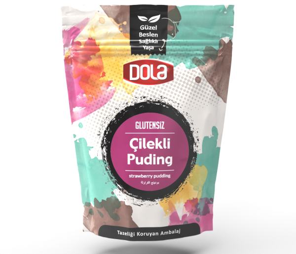 Dola Glutensiz Puding Seti 3'lü Muzlu, Çilekli, Kakaolu 100 gr 3 Adet