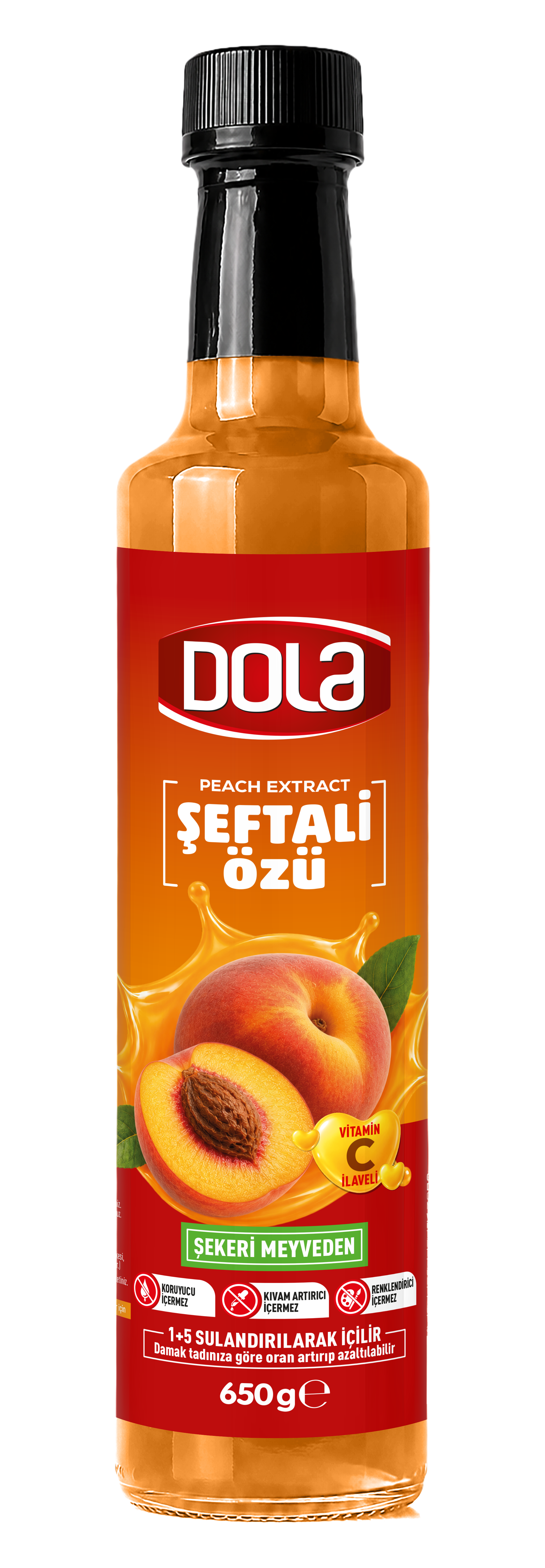 Dola Şeftali Özü (Peach Extract) - 650g