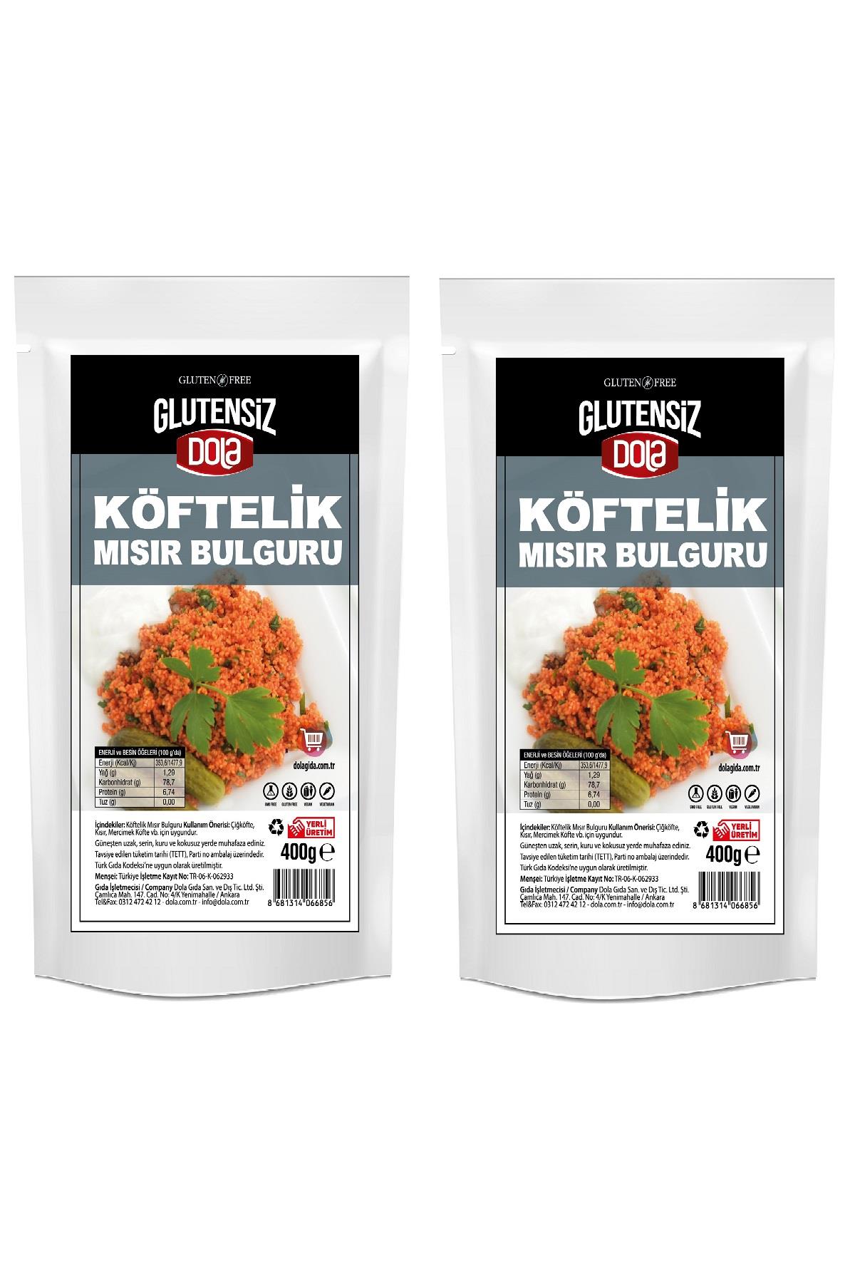 Dola Glutensiz Köftelik Mısır Bulguru 400 g 2 Adet