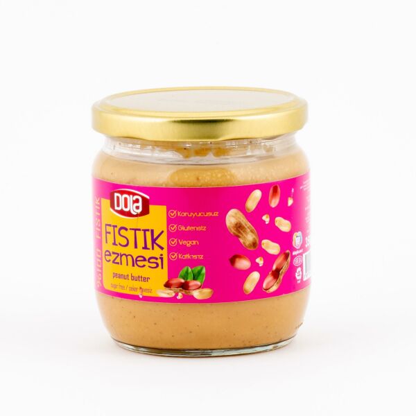 Dola Fıstık Ezmesi 350 Gr Glutensiz, Şeker İlavesiz