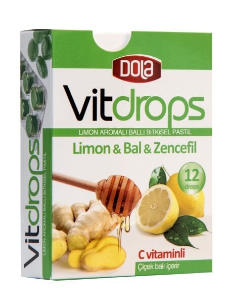Dola Vitdrops Boğaz Pastili & Atom Çay Paketi 3'lü Set