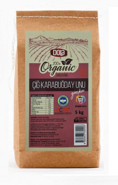 Dola Organik Çiğ Karabuğday Unu 5 kg