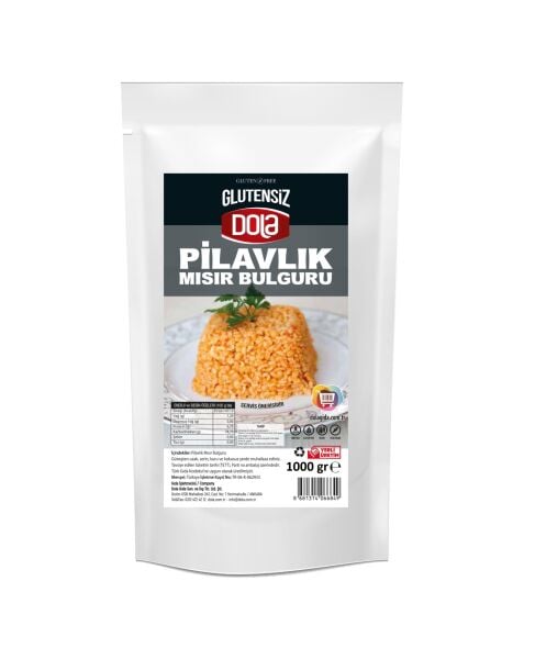 Dola Glutensiz Pilavlık Mısır Bulguru 1 kg