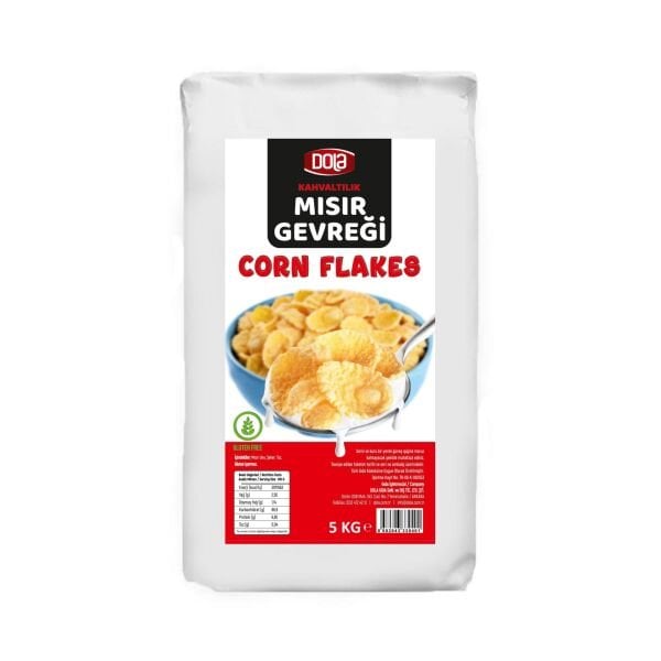 Dola Glutensiz Mısır Gevreği Corn Flakes 5 kg Gluten Free