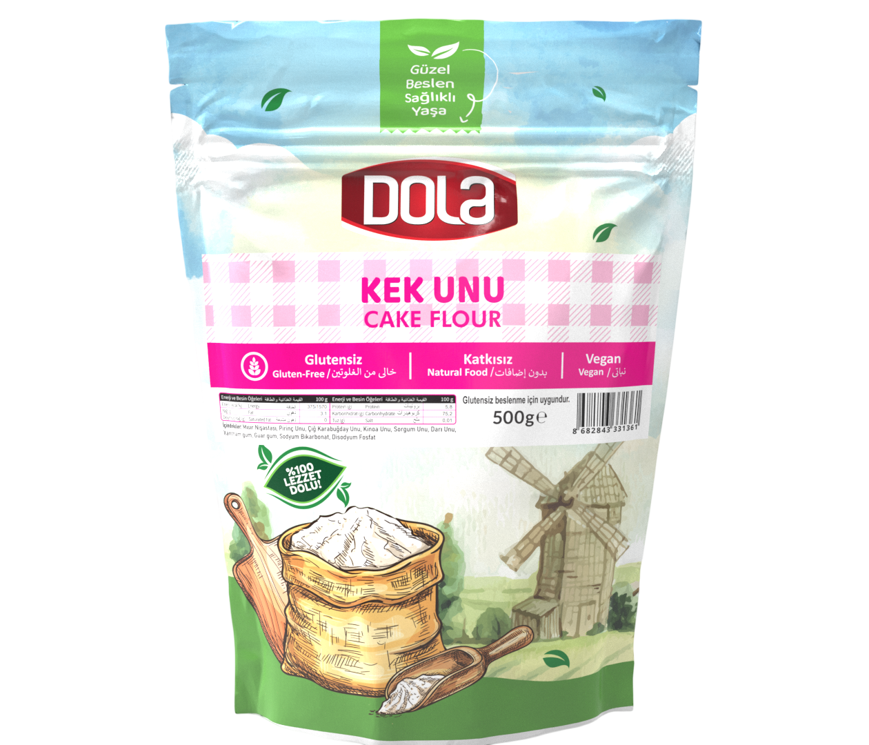 Dola Glutensiz Karabuğdaylı Kek Unu 500 gr
