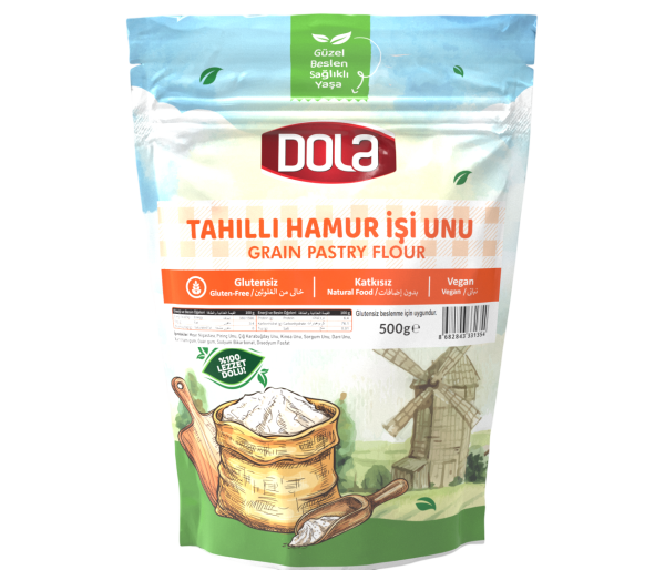 Dola Glutensiz Tahıllı Hamur İşi Unu 500 gr Karabuğdaylı Kinoalı Un Karışımı