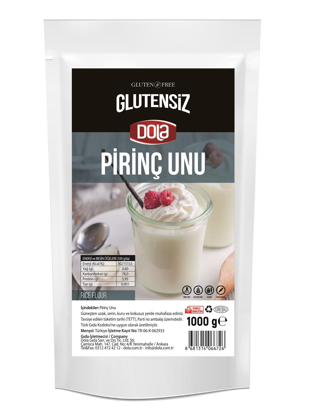 Dola Glutensiz Pirinç Unu 1 kg