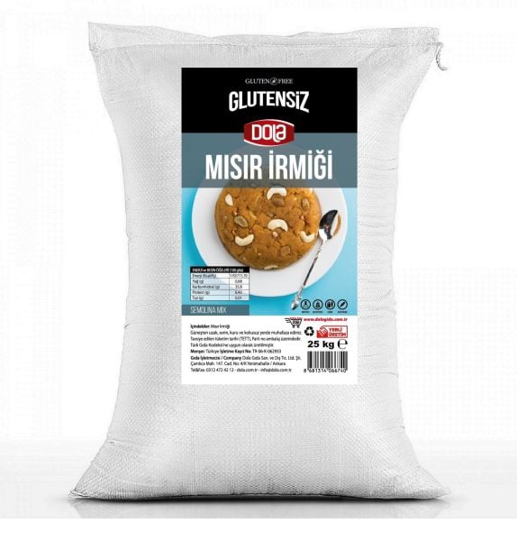 Dola Glutensiz Mısır İrmiği 25 kg İrmik